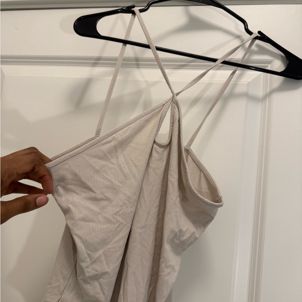 Express Cream bodysuit Top